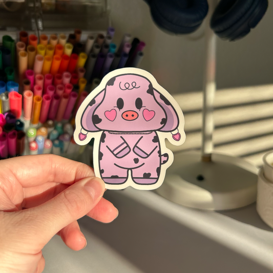 Mona Moo Vinyl Sticker