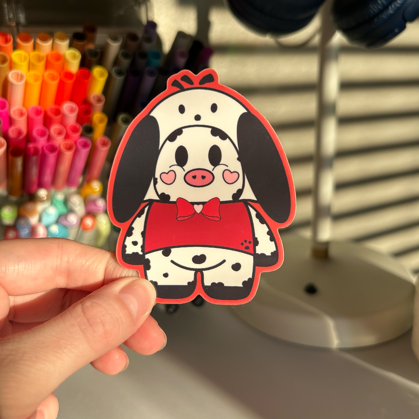 Pochaco Moo Vinyl Sticker