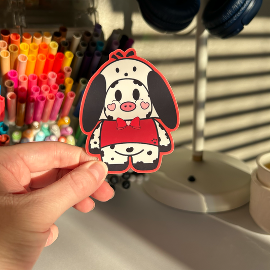 Pochaco Moo Vinyl Sticker