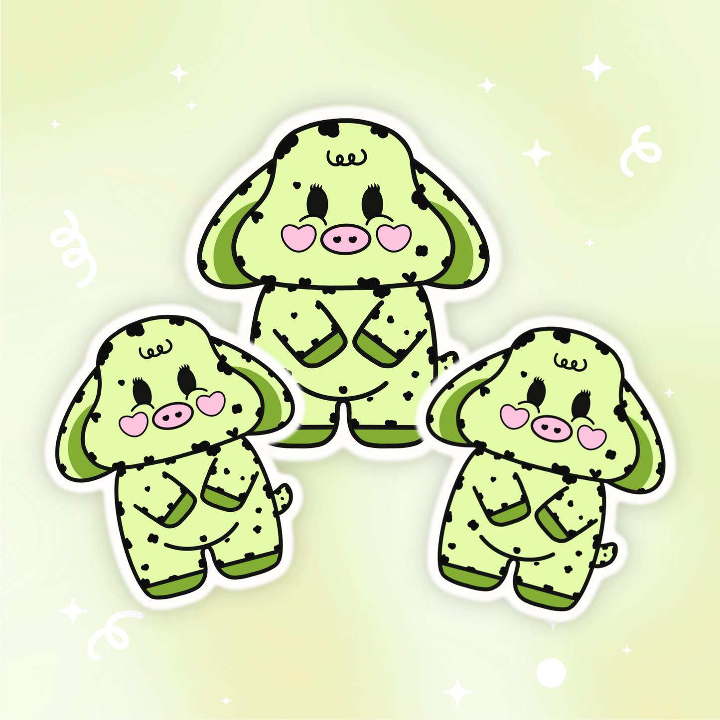 Melonie  Moo Vinyl Sticker