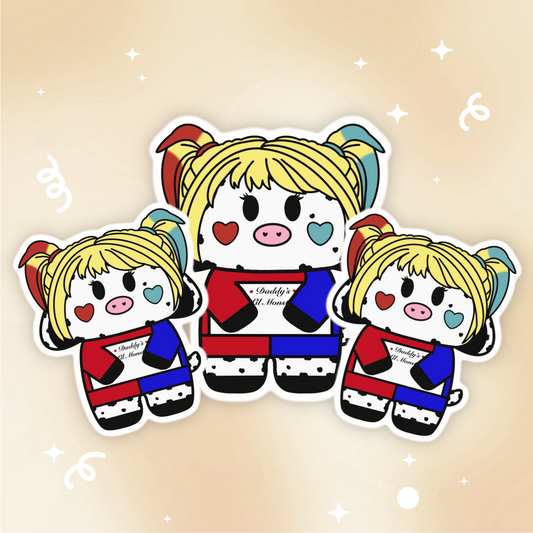 Harley Moo Quinn Vinyl Sticker