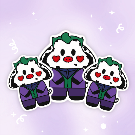 Joker Moo Vinyl Sticker