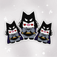 Bat Man Moo Vinyl Sticker