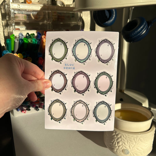 The lore of vintage mirrors Sticker Sheet
