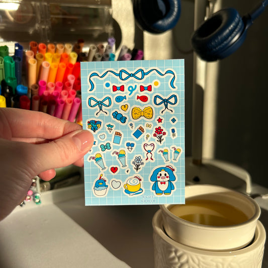 Tuxedo Sam Moo  Sticker Sheet