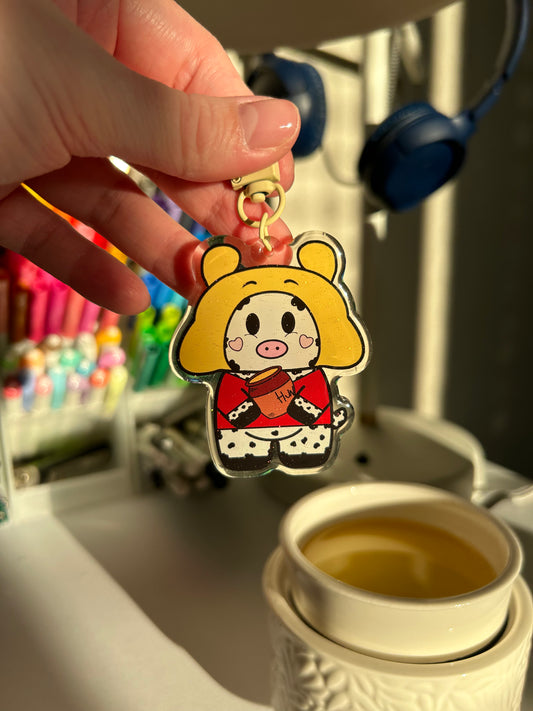 Winnie The Moo  Keychain