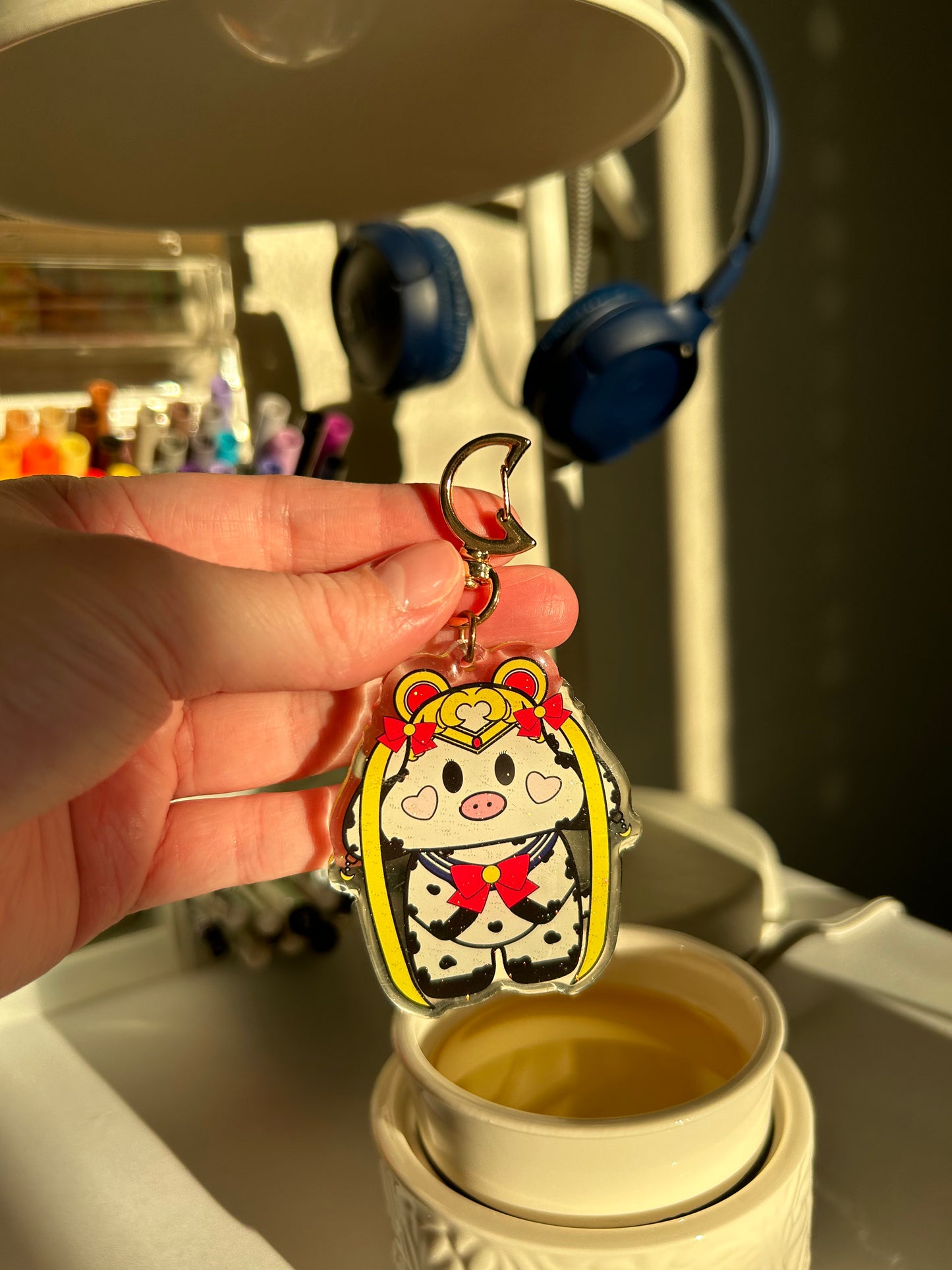 Sailor Moo Keychain