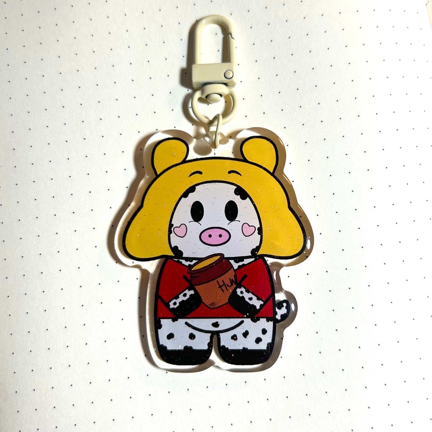 Winnie The Moo  Keychain