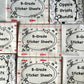 B-Grade Sticker Sheets