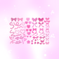 Beary Bow Deco Sticker Sheet