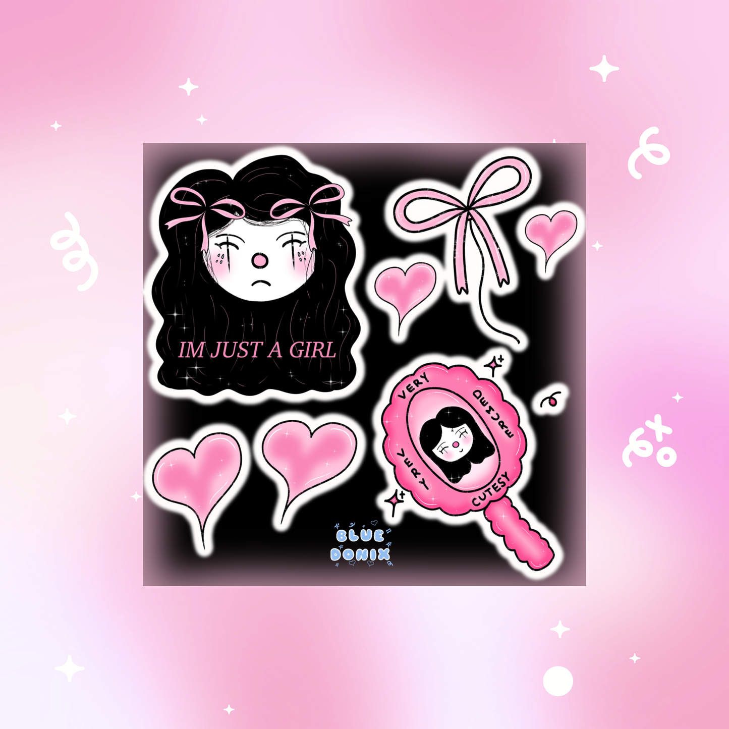 Im Jus A Girl  Sticker Sheet