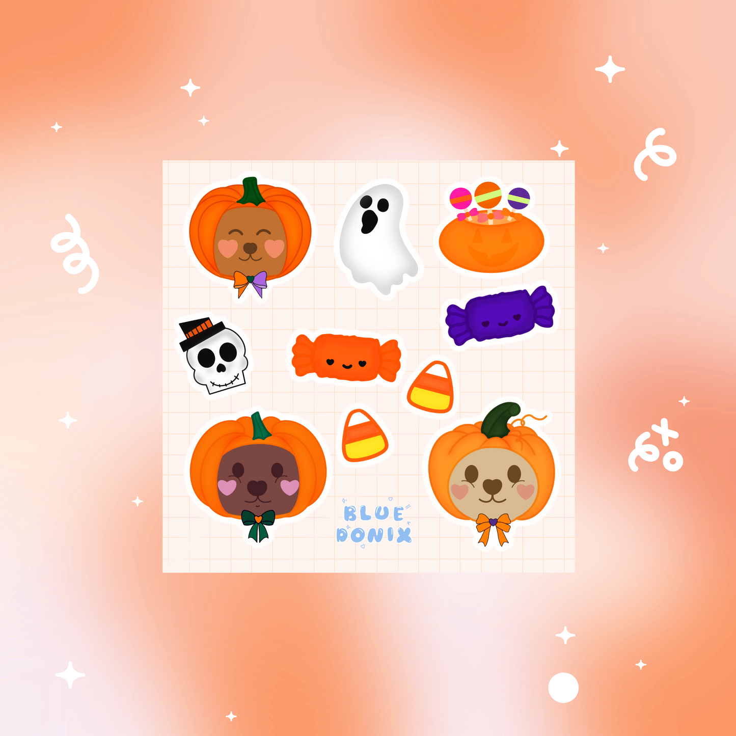 Bearsoween Sticker Sheet