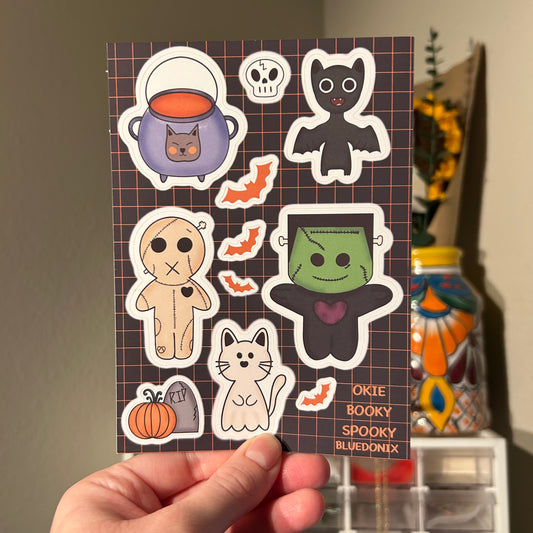 Okie Bookie Spooky Sticker Sheet