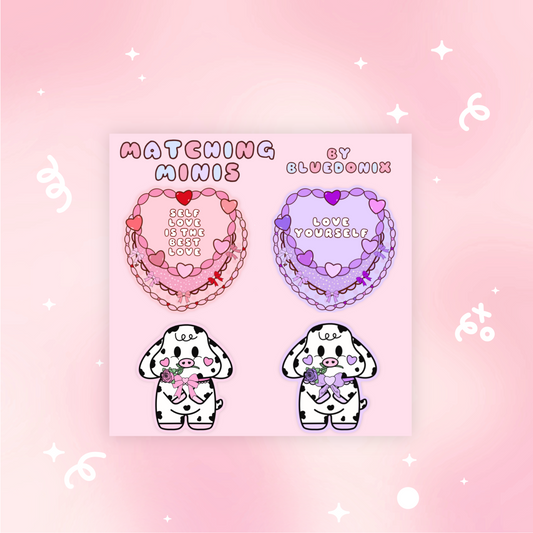 Matching Minis Self Loving Cakes & Coquette Moos