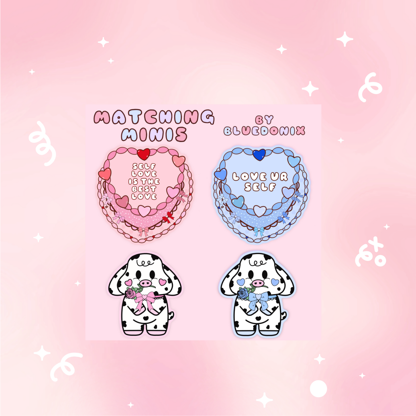 Matching Minis Self Loving Cakes & Coquette Moos