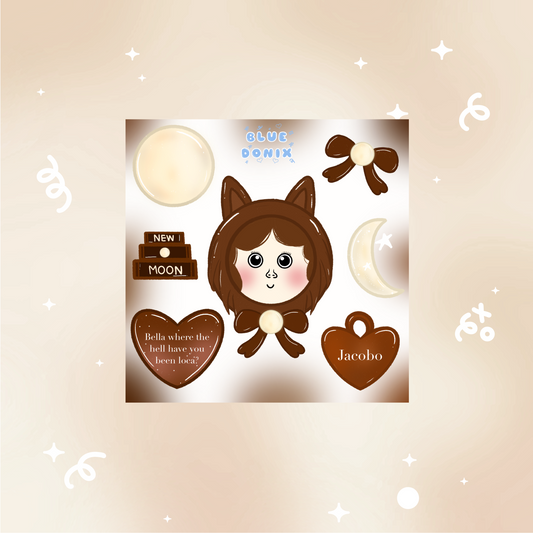 Jacobo's New Moon Sticker Sheet