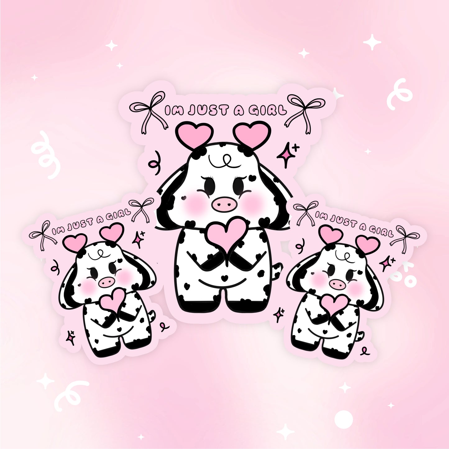 Im Just a Girl Vinyl Sticker