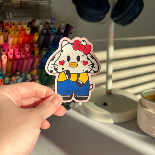Hello Kitty Moo Vinyl Sticker