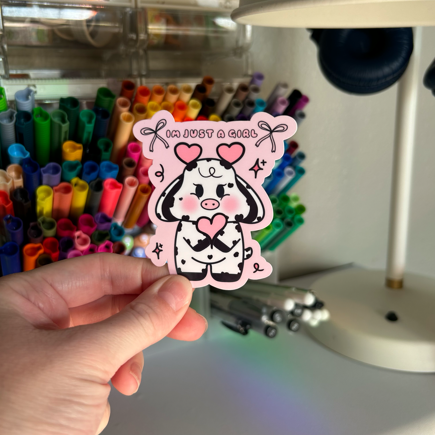 Im Just a Girl Vinyl Sticker